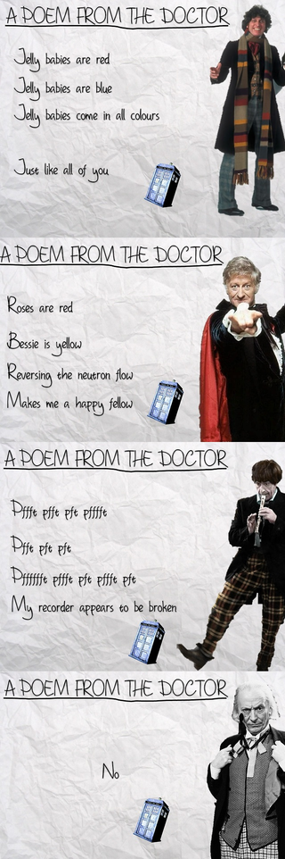 Illustration for article titled The Doctor's Attempts at Poetry Are Predictably Idiosyncratic